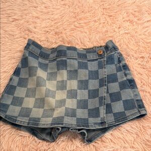 Abercrombie Kids Blue Checkered Skirt